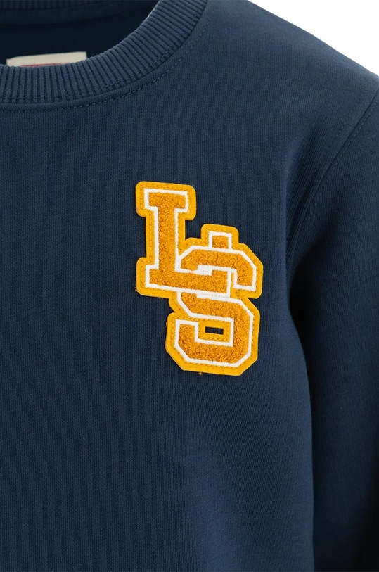 Chłopiec Levi's bluza dziecięca LS MONOGRAM CREWNECK 8EL507 granatowy