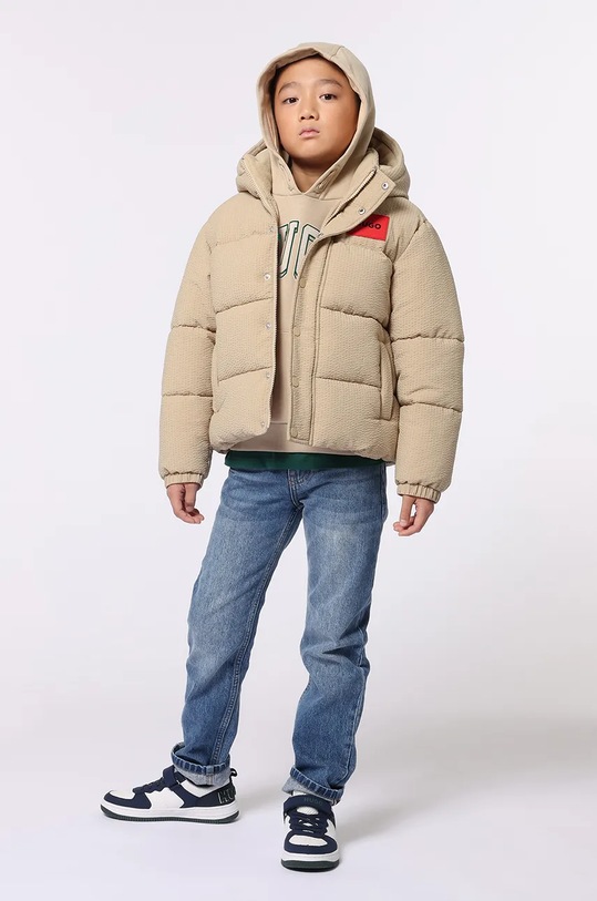 Detská mikina HUGO béžová G00161.162.174