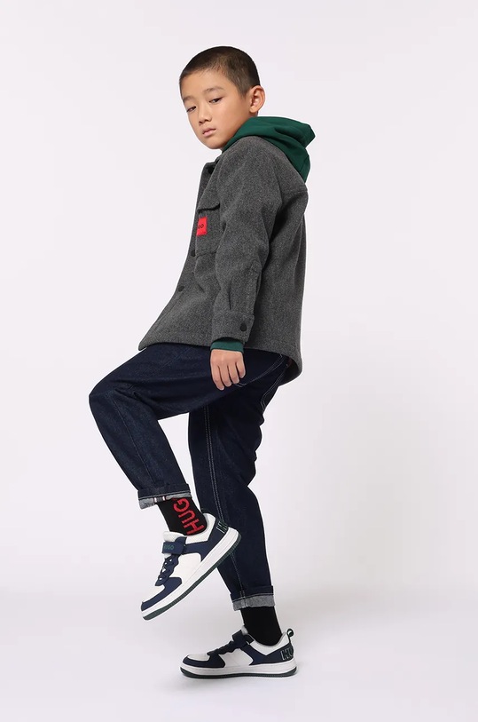 Detská mikina HUGO zelená G00164.114.150