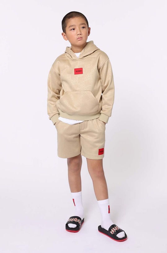 Dětská mikina HUGO béžová G00166.114.150