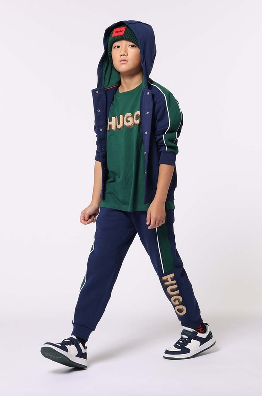 Băieți HUGO bluza copii G00178.114.150 bleumarin