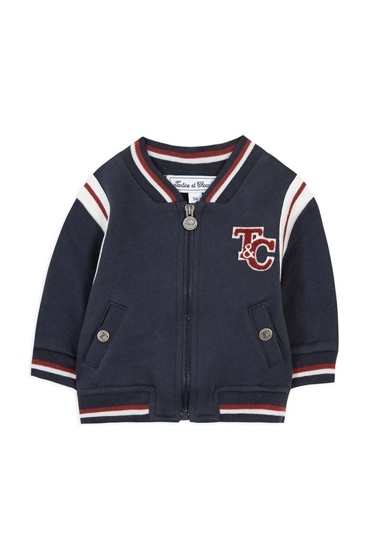 Dječja pamučna dukserica Tartine et Chocolat TZ17001.80.94 mornarsko plava AW24