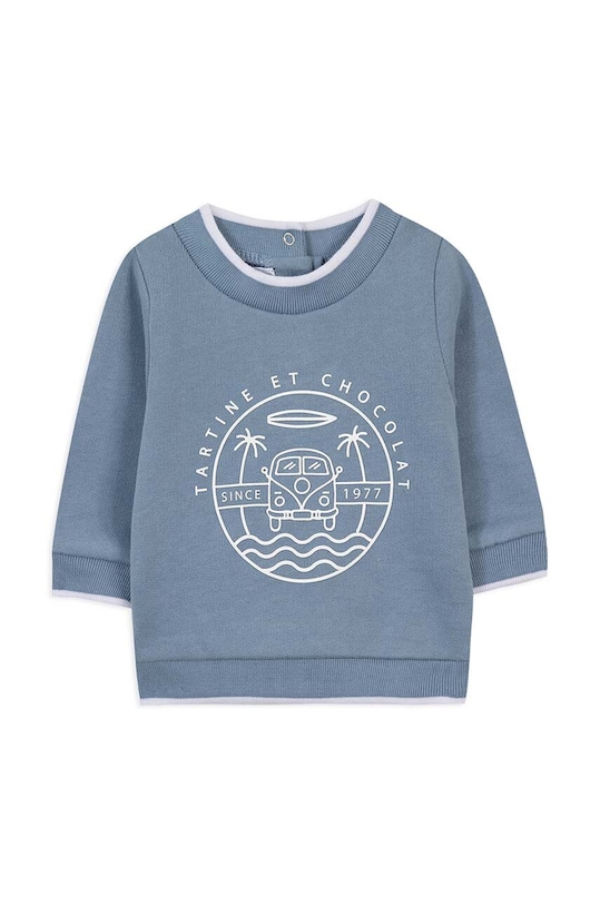 Tartine et Chocolat hanorac de bumbac pentru copii TZ15041.80.94 albastru AW24