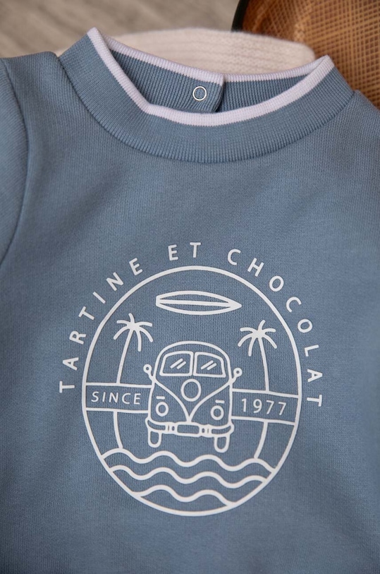 Tartine et Chocolat hanorac de bumbac pentru copii TZ15041.80.94 albastru