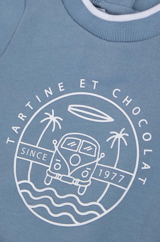 Tartine et Chocolat hanorac de bumbac pentru copii albastru TZ15041.80.94