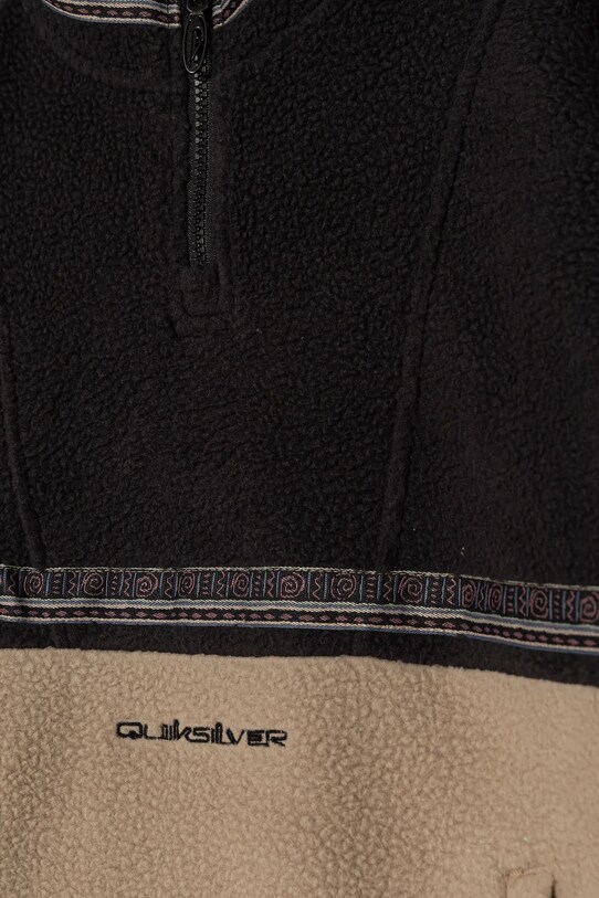 CHLAPEC Dětská mikina Quiksilver TAKE US BACK BLOCK POLAR EQBFT03897 béžová