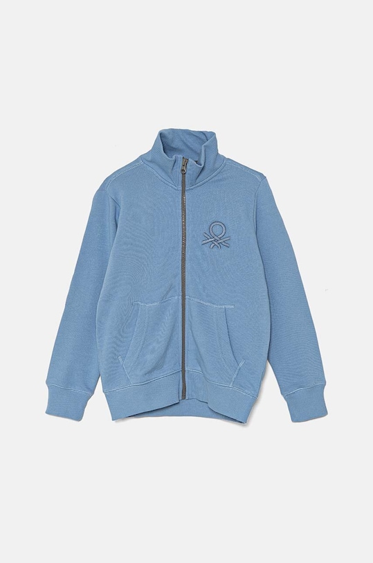 United Colors of Benetton bluza bawełniana dziecięca wzorzyste niebieski 3J68C501B.B.G.Seasonal