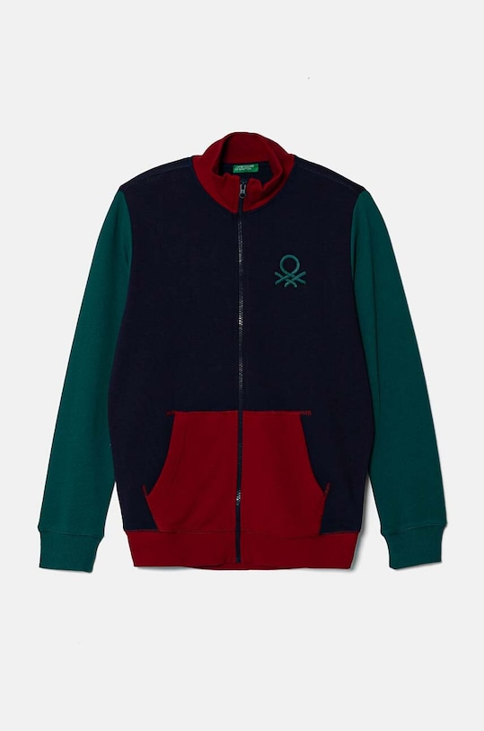 Παιδική βαμβακερή μπλούζα United Colors of Benetton βαμβάκι σκούρο μπλε 3J68C501B.B.G.Seasonal