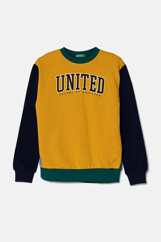 Дитяча бавовняна кофта United Colors of Benetton бавовна жовтий 3J68C10JM.G.Seasonal