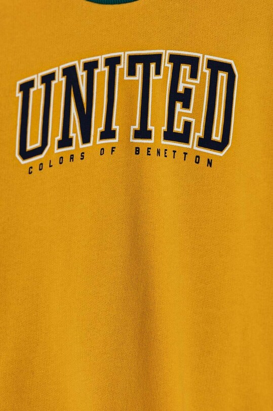 Chłopiec United Colors of Benetton bluza bawełniana dziecięca 3J68C10JM.G.Seasonal żółty