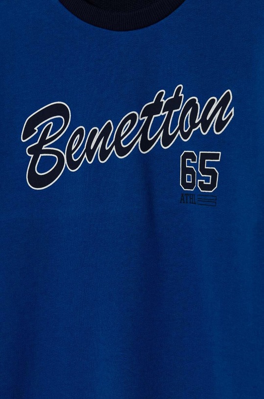 CHLAPEC Dětská bavlněná mikina United Colors of Benetton 3J68C10JM.G.Seasonal námořnická modř