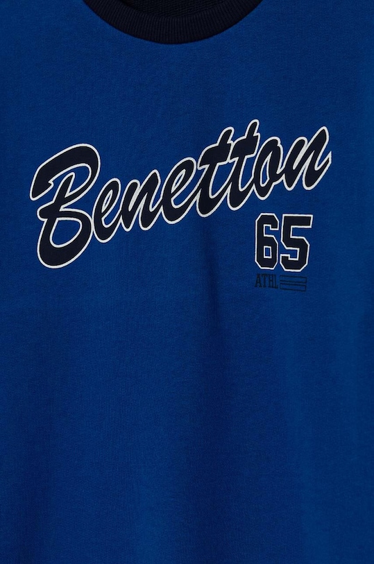 CHLAPEC Dětská bavlněná mikina United Colors of Benetton 3J68C10JM.G.Seasonal námořnická modř