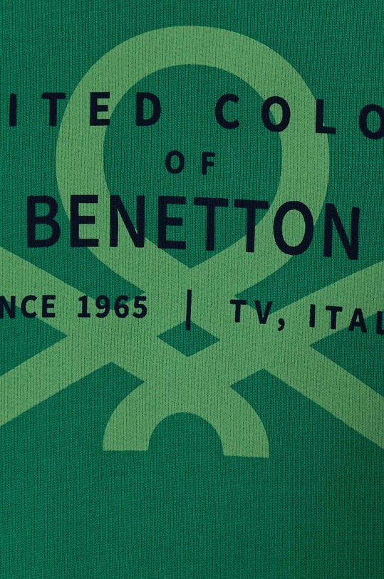 Chlapec Detská bavlnená mikina United Colors of Benetton 3J68C10JM.G.Seasonal zelená