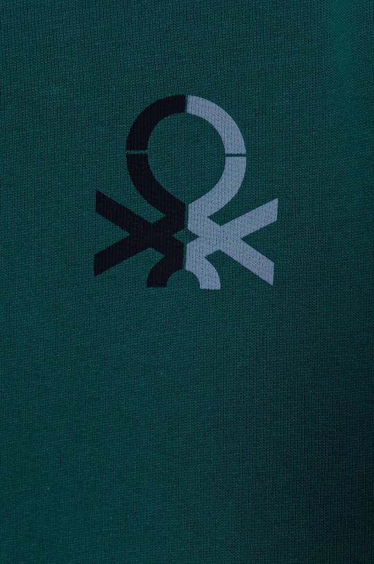 United Colors of Benetton bluza bawełniana dziecięca 3J68C10JM.G.Seasonal zielony AW24