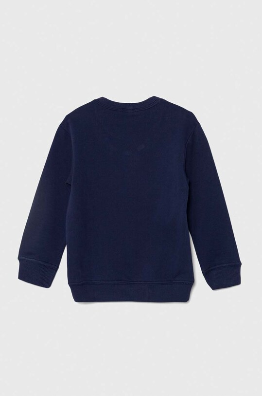 United Colors of Benetton hanorac de bumbac pentru copii 3J70G10F0.P.Seasonal bleumarin AW24