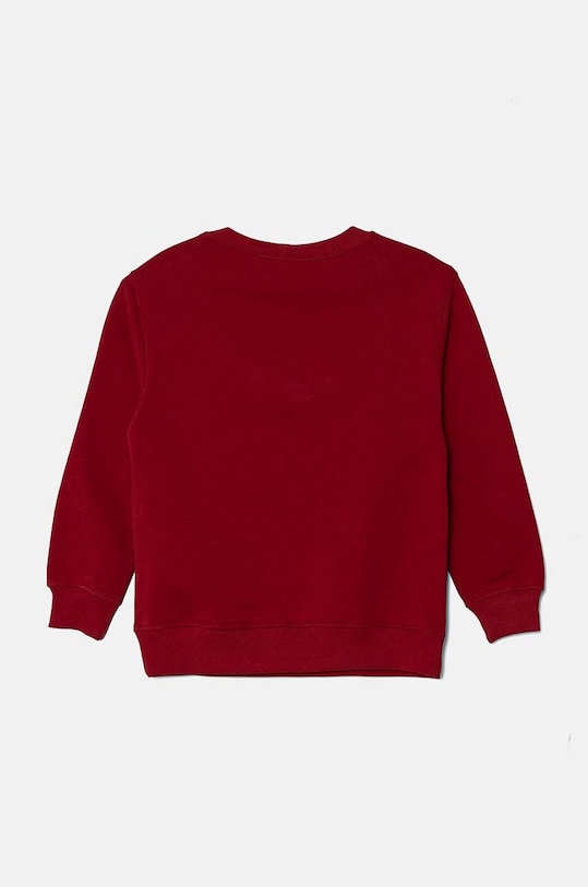 Παιδική βαμβακερή μπλούζα United Colors of Benetton 3J70G10F0.P.Seasonal μπορντό AW24