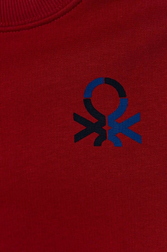 Αγορίστικα Παιδική βαμβακερή μπλούζα United Colors of Benetton 3J70G10F0.P.Seasonal μπορντό