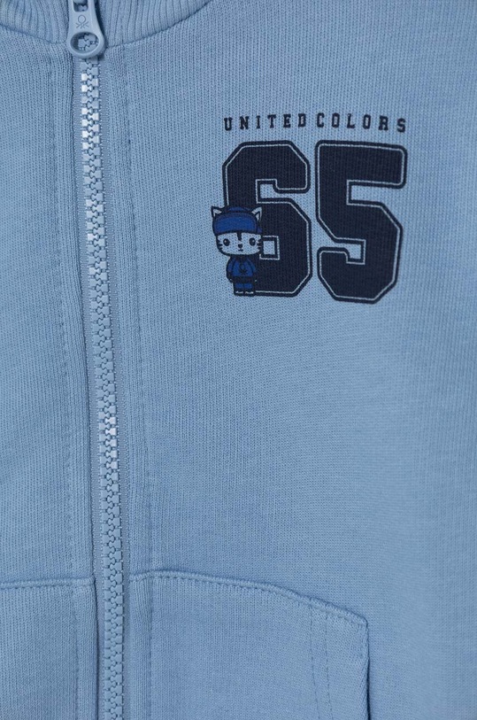 Αγορίστικα Παιδική βαμβακερή μπλούζα United Colors of Benetton 3J70G5033.P.Seasonal μπλε