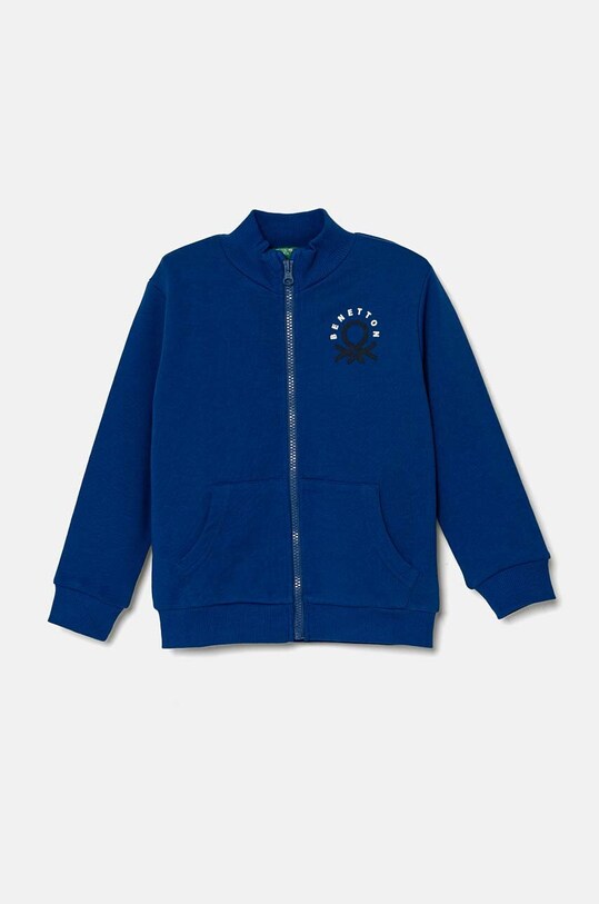United Colors of Benetton hanorac de bumbac pentru copii cu modele albastru 3J70G5033.P.Seasonal