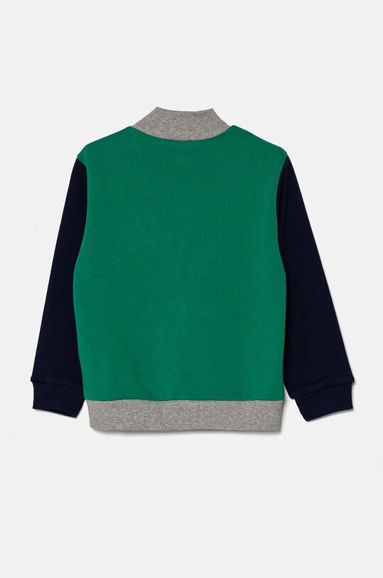 Детская хлопковая кофта United Colors of Benetton 3J70G5033.P.Seasonal зелёный AW24