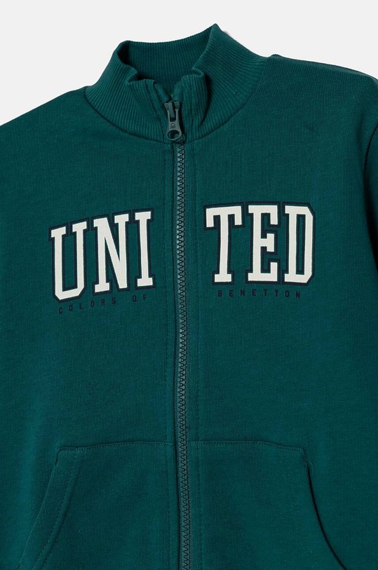 Αγορίστικα Παιδική βαμβακερή μπλούζα United Colors of Benetton 3J70G5033.P.Seasonal πράσινο