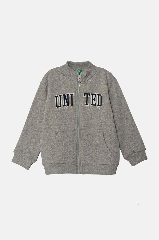 Дитяча бавовняна кофта United Colors of Benetton бавовна сірий 3J70G5033.P.Seasonal