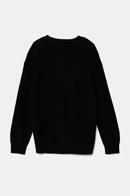 Băieți Calvin Klein Jeans pulover de bumbac pentru copii IB0IB02219.128.176.9BYH negru