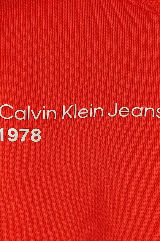 Detská bavlnená mikina Calvin Klein Jeans červená IB0IB02212.128.176.9BYH