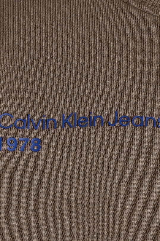 Calvin Klein Jeans bluza bawełniana dziecięca brązowy IB0IB02212.128.176.9BYH