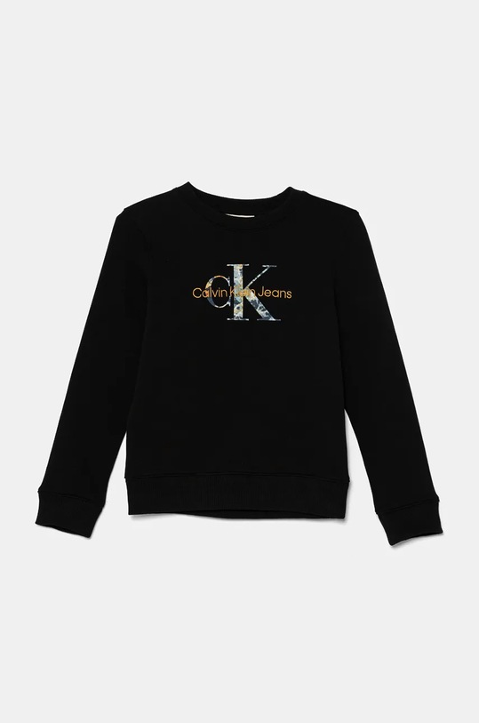 Dětská mikina Calvin Klein Jeans IB0IB02337.9BYH černá AW24
