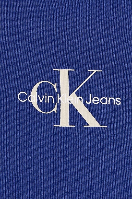 Detská bavlnená mikina Calvin Klein Jeans modrá IU0IU00266.128.176.9BYH