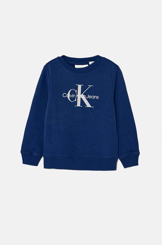 Calvin Klein Jeans bluza bawełniana dziecięca IU0IU00675.104.116.9BYH niebieski AW24