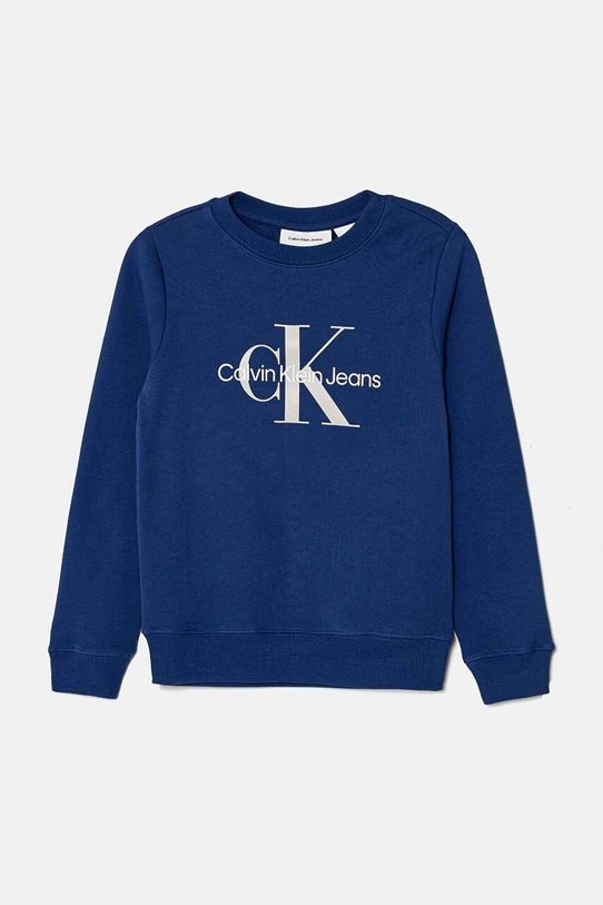 Детская хлопковая кофта Calvin Klein Jeans IU0IU00675.128.176.9BYH голубой AW24