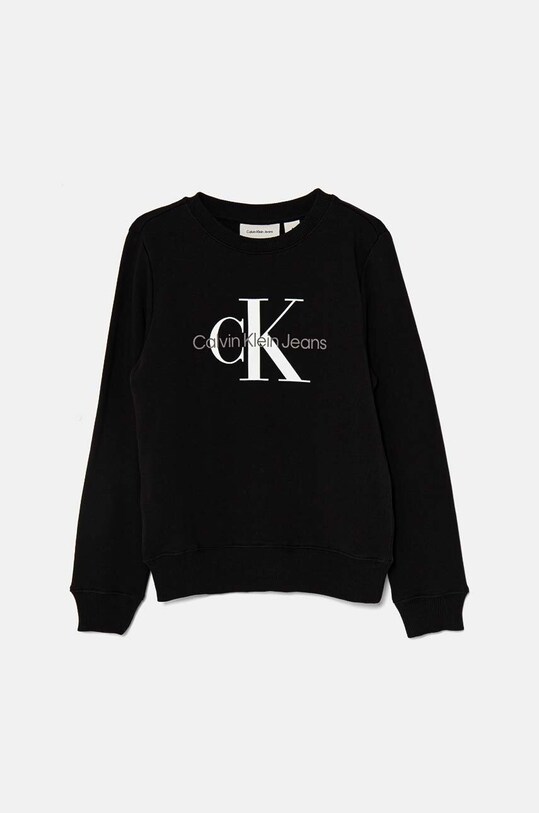 Детская хлопковая кофта Calvin Klein Jeans IU0IU00675.128.176.9BYH чёрный AW24