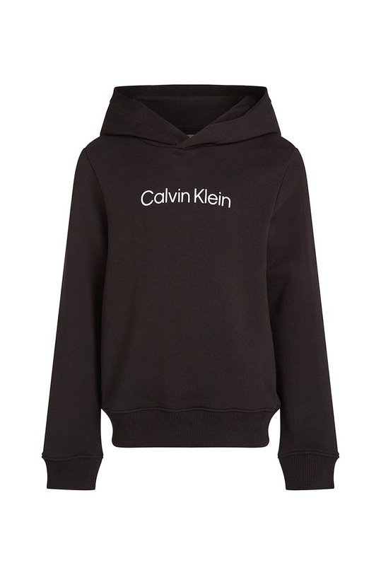 Dětská bavlněná mikina Calvin Klein Jeans IU0IU00679.104.116.9BYH černá AW24