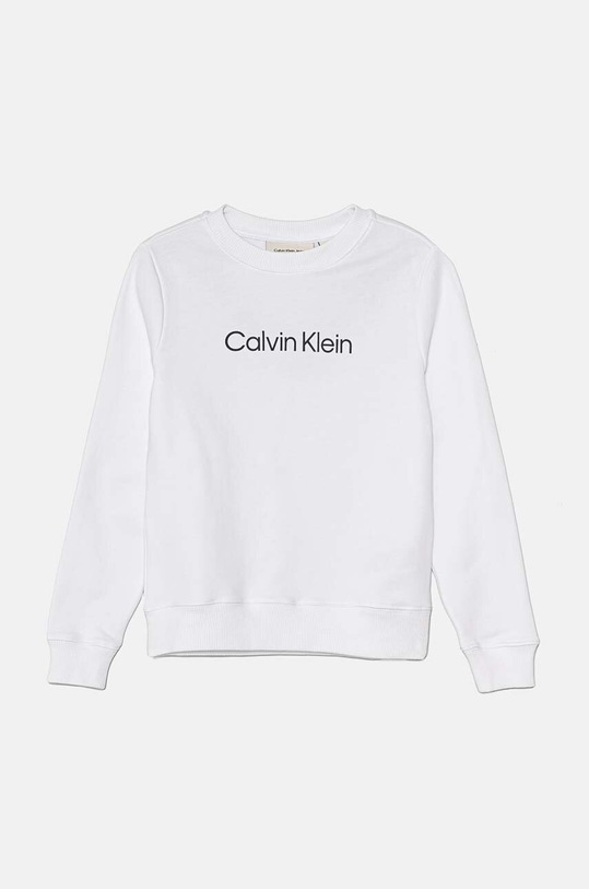 Calvin Klein Jeans bluza bawełniana dziecięca IU0IU00680.128.176.9BYH biały AW24