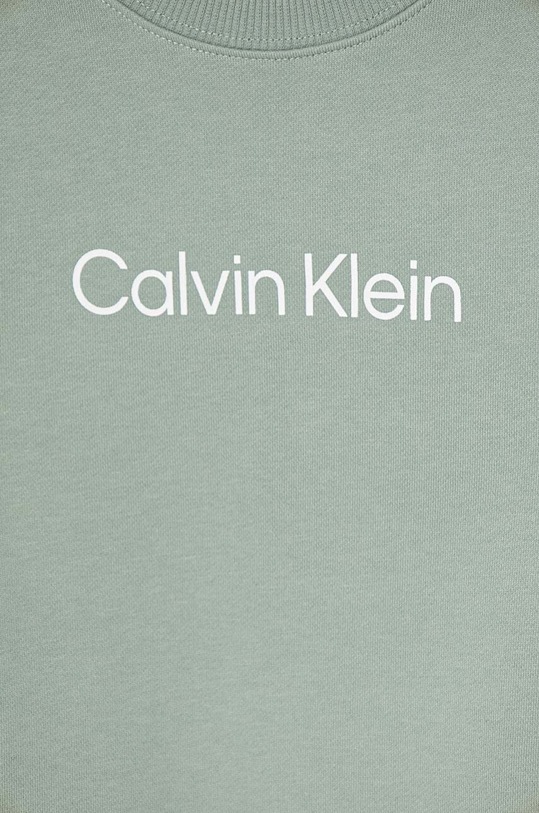 Dětská bavlněná mikina Calvin Klein Jeans zelená IU0IU00680.128.176.9BYH