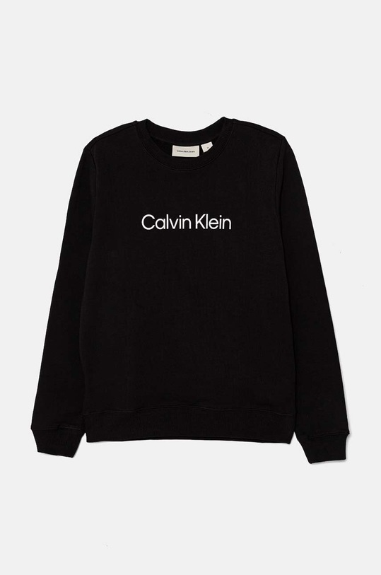 Calvin Klein Jeans bluza bawełniana dziecięca IU0IU00680.128.176.9BYH czarny AW24