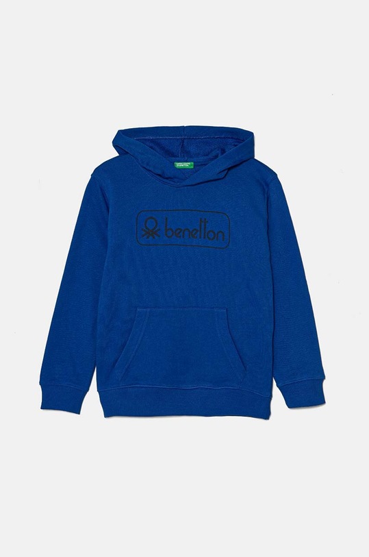 United Colors of Benetton bluza bawełniana dziecięca nadruk niebieski 3J68C203N.G.Seasonal