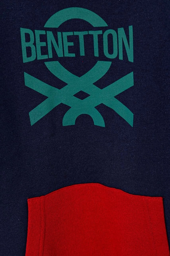 Băieți United Colors of Benetton hanorac de bumbac pentru copii 3J68C203N.G.Seasonal bleumarin