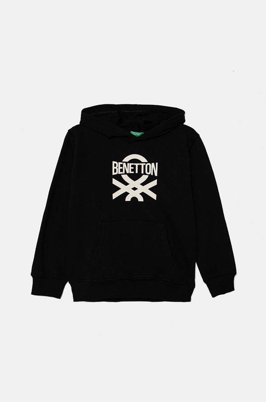 Dětská bavlněná mikina United Colors of Benetton potisk černá 3J68C203N.G.Seasonal
