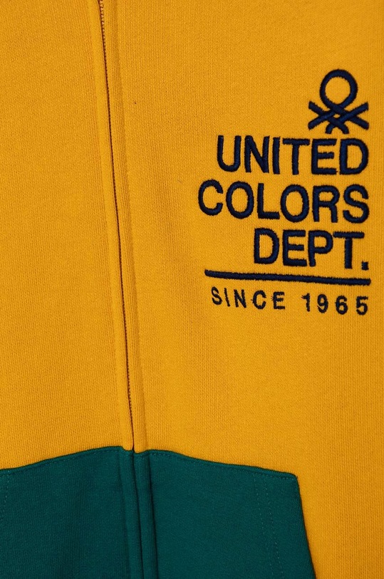 Αγορίστικα Παιδική βαμβακερή μπλούζα United Colors of Benetton 3J68C503X.G.Seasonal κίτρινο