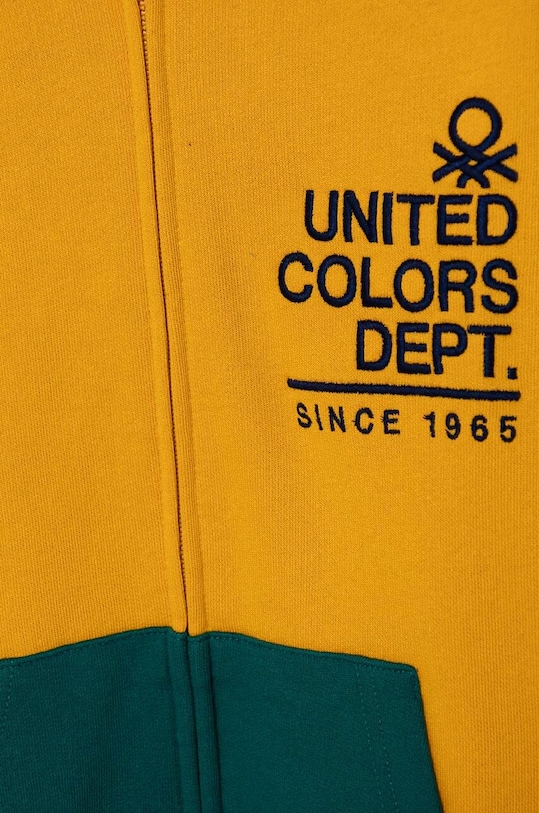 Chłopiec United Colors of Benetton bluza bawełniana dziecięca 3J68C503X.G.Seasonal żółty