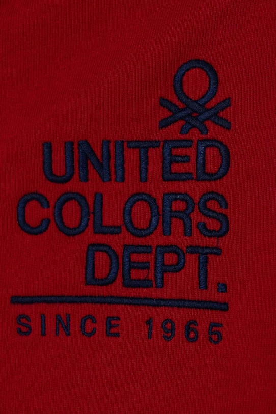 Хлопчик Дитяча бавовняна кофта United Colors of Benetton 3J68C503X.G.Seasonal бордо