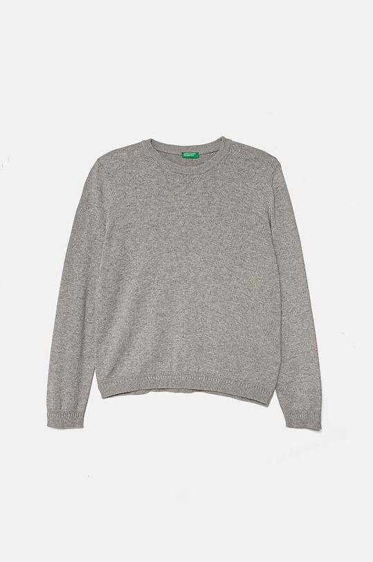 Детский хлопковый свитер United Colors of Benetton остальные серый 1294C106Y.G.Seasonal