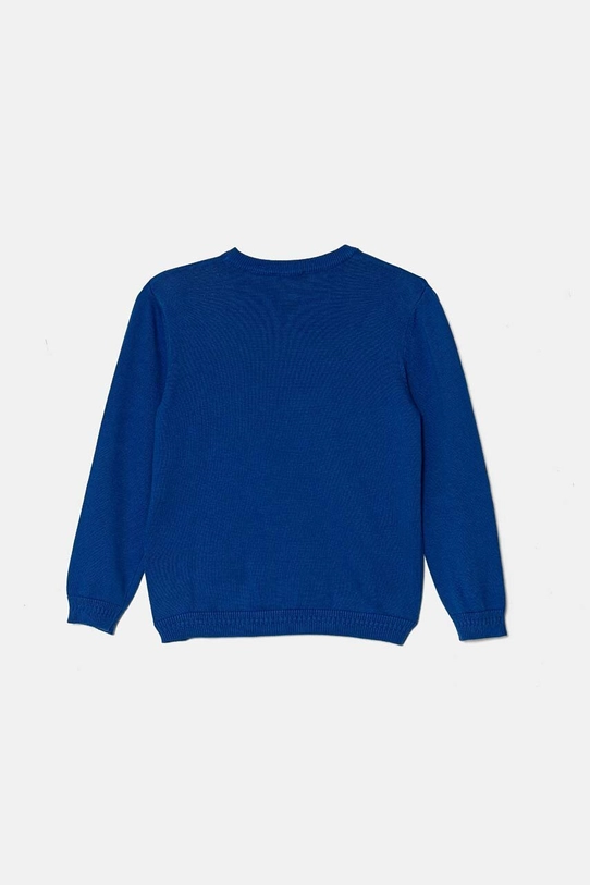 Дитячий бавовняний светр United Colors of Benetton 1294G100P.P.Seasonal блакитний AW24