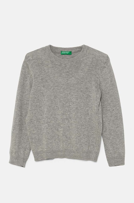 Παιδικό βαμβακερό πουλόβερ United Colors of Benetton άλλο γκρί 1294G100P.P.Seasonal