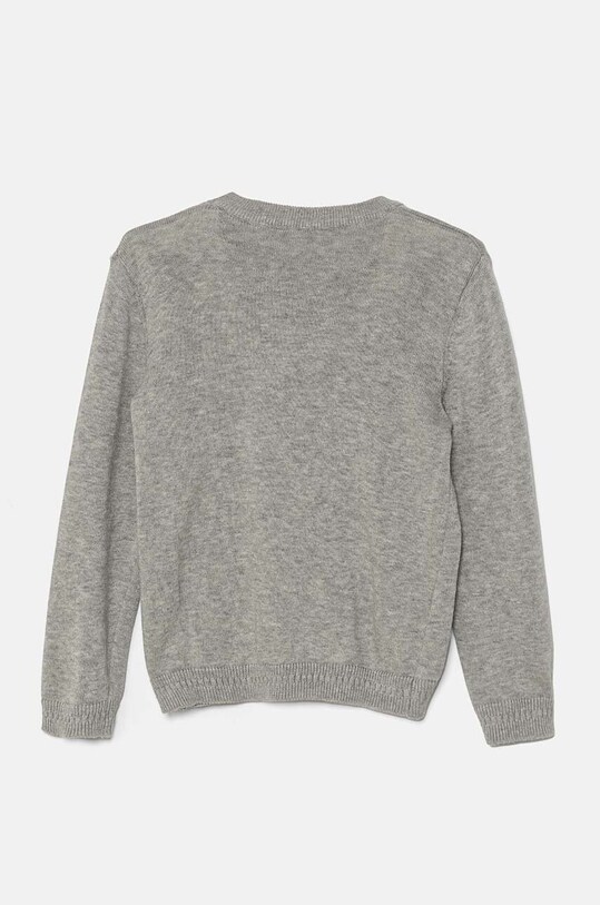 Детский хлопковый свитер United Colors of Benetton 1294G100P.P.Seasonal серый AW24