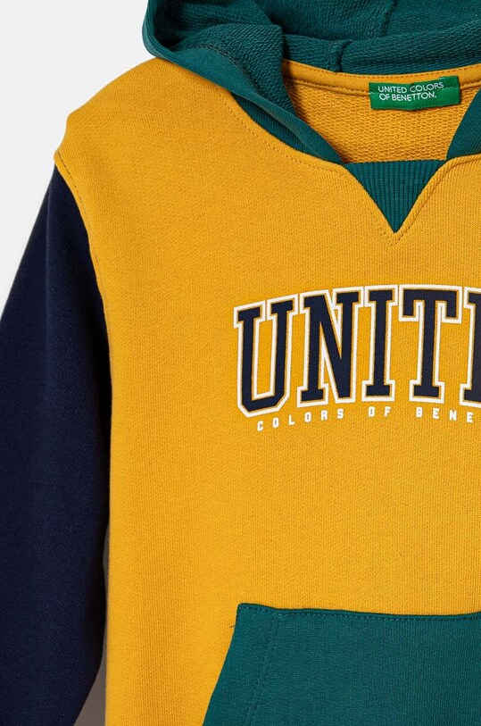 Chłopiec United Colors of Benetton bluza bawełniana dziecięca 3J68G200Q.P.Seasonal żółty