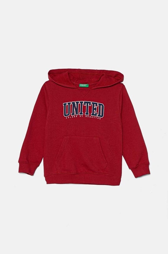 Detská bavlnená mikina United Colors of Benetton bavlna burgundské 3J68G200Q.P.Seasonal